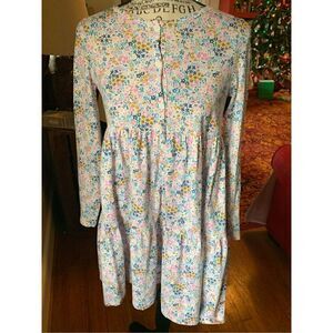 Tea Collection 100% cotton knit, pull-on floral dress